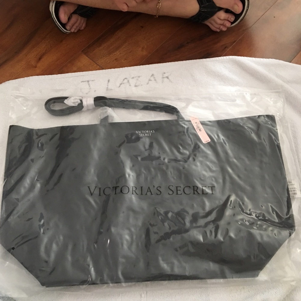 V.S. Black bag faux leather double strap